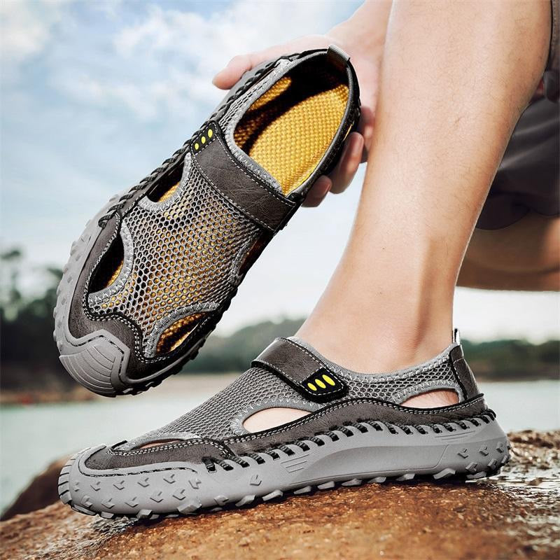 ⏰Last Day 60% OFF 🔥Men's - Cowhide Breathable Mesh Sandals