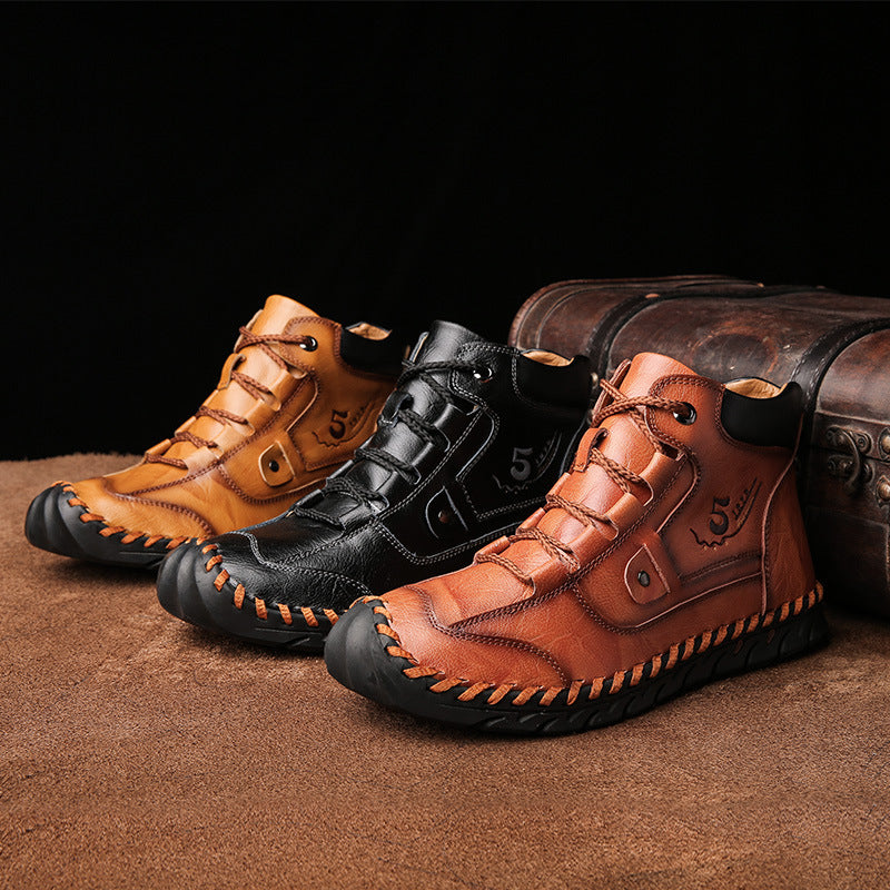 🔥LAST DAY 70% OFF🔥 Stitched Hand-Sewn Embossed Cowhide Medical Shoes