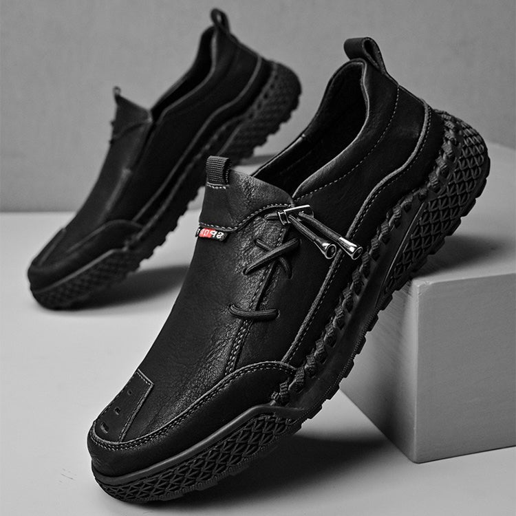 MerrfeetTM⏰Promotion - 70% OFF🔥Men's Handmade Genuine Leather Glue-Free Slip-on Orthopedic Shoes