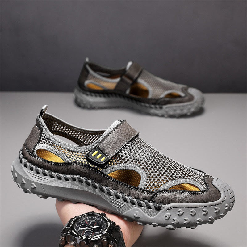 ⏰Last Day 60% OFF 🔥Men's - Cowhide Breathable Mesh Sandals