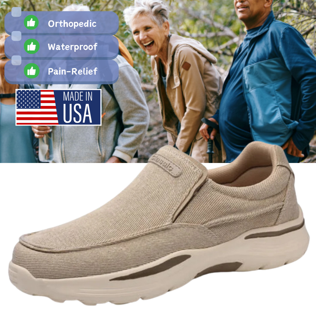 Men's Daily Canvas Wear Proof Orthopedic Walking Shoes🔥BUY 2 FOR FREE SHIPPING🔥Best seller!