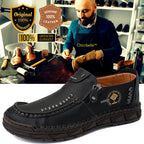 🔥LAST DAY 70% OFF🔥Premium Leather Loafers - Arch Support, Shock Absorption, Easy Side Zip