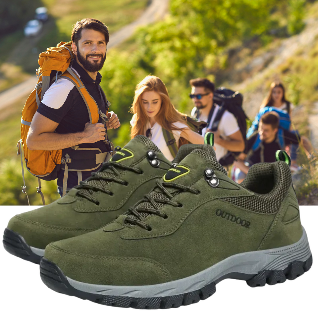 Men's Waterproof Breathable Lightweight Arch Support Hiking Shoes for Plantar Fasciitis (Medical Certification)