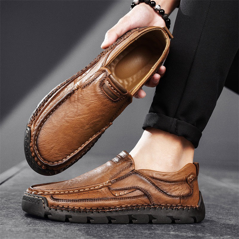 ideacloth®Men's Handcrafted Cowhide Orthopedic Loafers - Wide Toe Box
