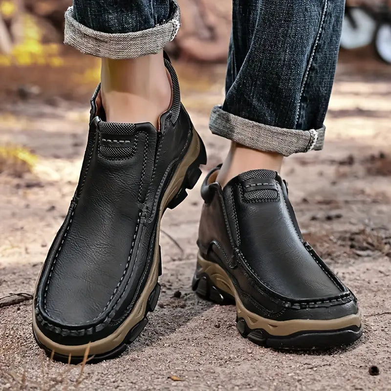 ⏰70% OFF Only today - 2025 Hot selling men's casual thick-soled non-slip orthopedic leather boots
