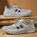 ⏰Limited Time 50% OFF🛒  Men’s Slip-On Orthopedic Leather Hiking Shoes – Breathable Mesh, Durable Rubber Sole, Lightweight & Supportive