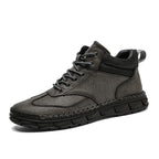 Men Safety Orthopedic Leather Boots - Ankle Protect & Safe Toe & Puncture Resistant & Waterproof & Ligtweigh & comfort