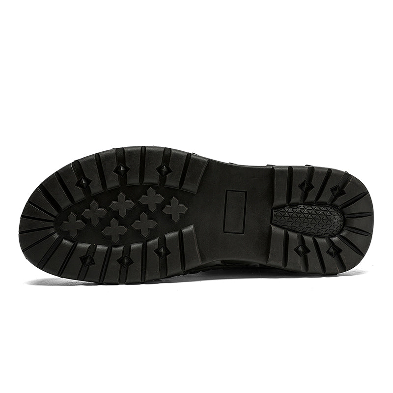 Men Safety Orthopedic Leather Boots - Ankle Protect & Safe Toe & Puncture Resistant & Waterproof & Ligtweigh & comfort