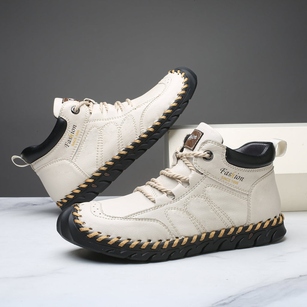 Last Day 60% OFF🔥⏱️New Arrival Promotion⏱️🔥Men's Casual Leather Good Arch Support & Non-slip Outdoor  Breathable Walking Shoes