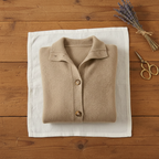 Cotton Button Vest with Collar