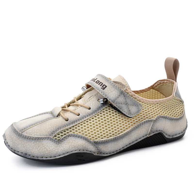 ⏰Promotion - 50% OFF🔥Men's Breathable Leather Orthopedic Shoes – Hand-Stitched, Non-Slip