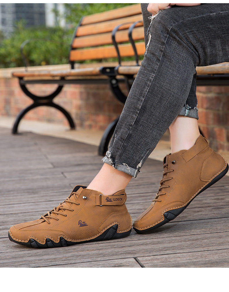 ⏰Promotion - 60% OFF🔥Barefoot Shoes Italian - Suede Velcro High Boots