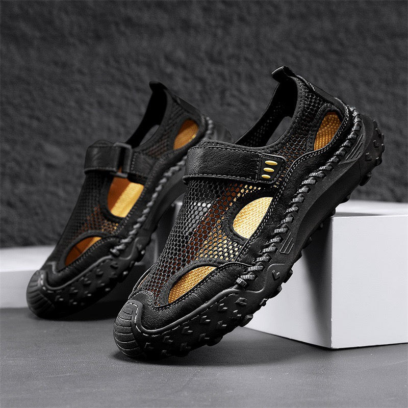 ⏰Last Day 60% OFF 🔥Men's - Cowhide Breathable Mesh Sandals