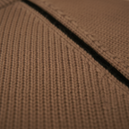 Cotton Sweater Mocha with Black Accents