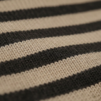 Cotton Turtleneck with Classic Stripes