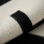 Cotton Sweater with Geometric Block Pattern