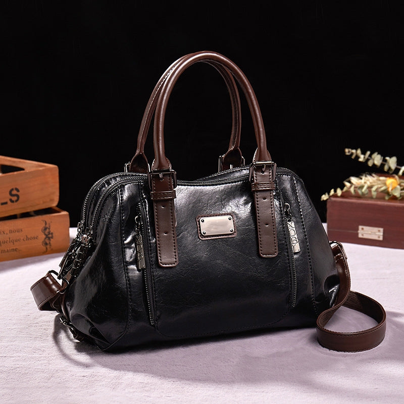 Women's Calfskin Leather Shoulder Bag