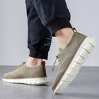 Breathable fly knit trendy casual shoes for men