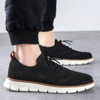 Breathable fly knit trendy casual shoes for men