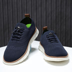 Breathable fly knit trendy casual shoes for men