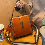 Retro Crossbody Bag with Adjustable Strap