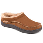 Men's Daily Non-Slip Warm Wide-Toe Plush Slippers