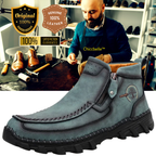 Chiccbelle™ Men's Vintage Casual Soft And Breathable Side Zipper Cowhide Leather Boots