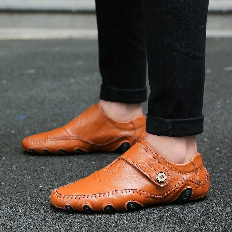 ⏰Last Day 50% OFF🔥 Men's Handmade Genuine Leather Slip-On Loafers