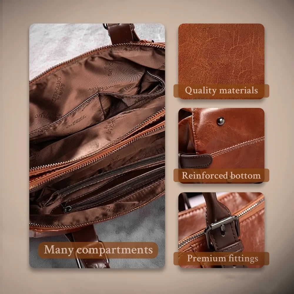 Women's Calfskin Leather Shoulder Bag