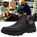 Chiccbelle™ Men's Vintage Casual Soft And Breathable Side Zipper Cowhide Leather Boots