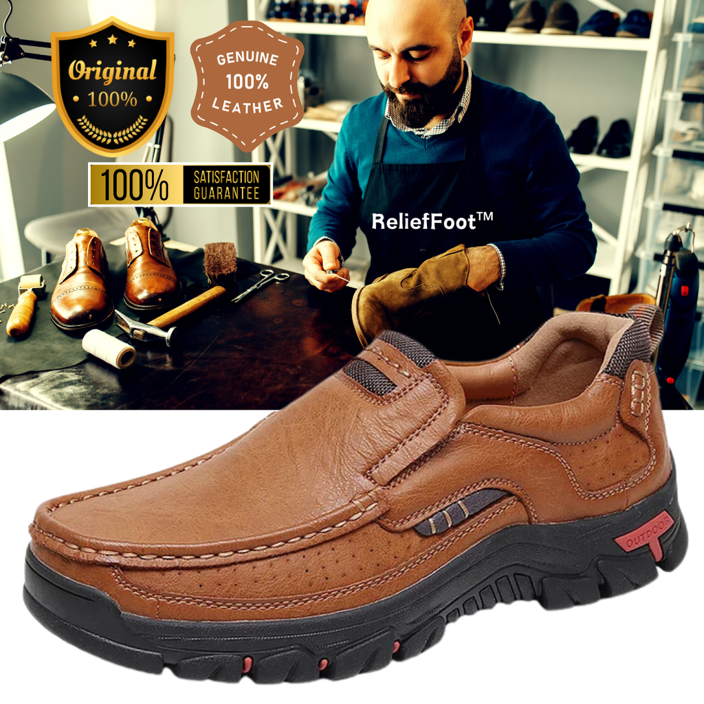 ⏰Promotion 70% OFF - 2025 Upgrade Men's Orthopedic Comfortable Casual Genuine Leather Slip On Loafers