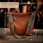 Chelsey's Vintage Charm | Leather Shoulder Bag