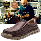⏰Promotion 70% OFF - 2025 Spring Men's Orthopedic Comfortable Genuine Leather Slip On Walking Shoes