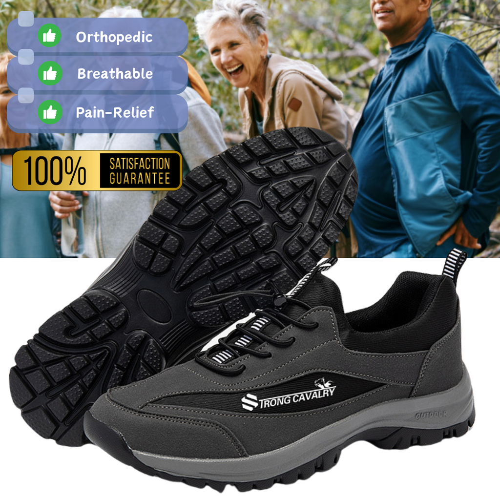 (👨‍⚕️Medical Certification®️) Men's Comfortable Orthopedic Shoes Waterproof Hiking Shoes Sneakers [Effect: Relieves Foot Pain]