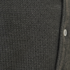 Cotton Cardigan with Diagonal Button Closure