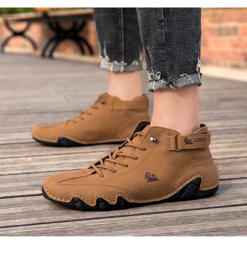 ⏰Promotion - 60% OFF🔥Barefoot Shoes Italian - Suede Velcro High Boots