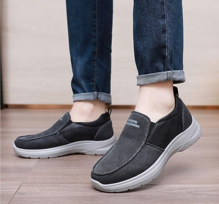 LAST DAY 60% OFF🔥Men's Arch Support Slip-On Loafers, EVA Boat Shoes,Orthopedic Walking Shoes