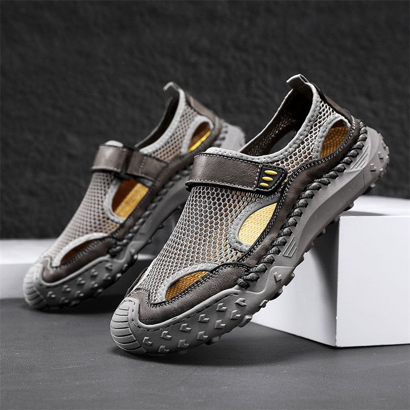 ⏰Last Day 60% OFF 🔥Men's - Cowhide Breathable Mesh Sandals