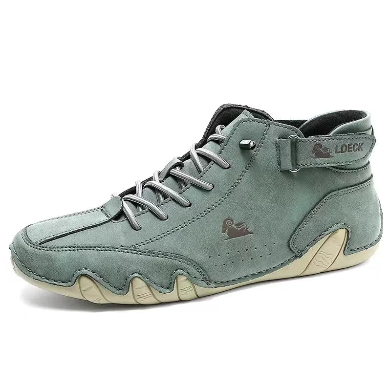 ⏰Promotion - 60% OFF🔥Barefoot Shoes Italian - Suede Velcro High Boots