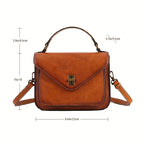 Genuine Leather Women's Retro Mailman Crossbody Bag