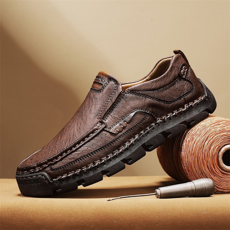 ideacloth®Men's Handcrafted Cowhide Orthopedic Loafers - Wide Toe Box