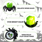 🏆2025 Halloween Hot Sale⚡🎃Halloween LED Pumpkin Lamp with Creepy Spider - Flameless Flickering Candle Light for Home Decor🕷️