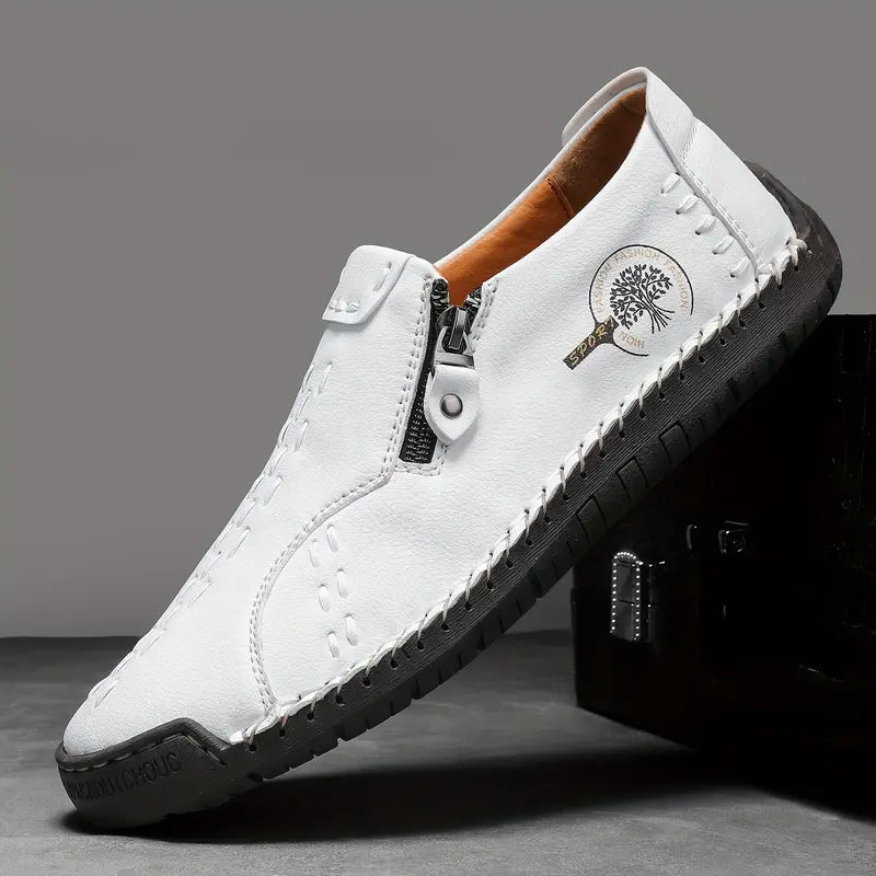 Side zipper Casual Fashion Non-slip Leather Boots