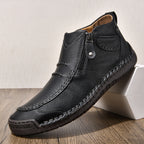 ⏰ Limited-Time 70% OFF – Men’s - Leather Driving Boots | Wide Toe, Arch Support, Waterproof, Pressure Relief, Non-Slip Comfort for Everyday & Travel