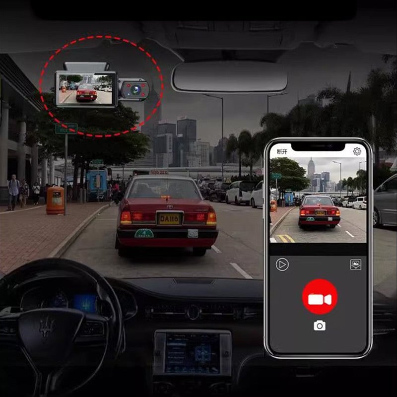 🔥3-Channel HD Wifi Driving Recorder