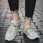 ⏰Promotion - 50% OFF🔥Men's Breathable Leather Orthopedic Shoes – Hand-Stitched, Non-Slip