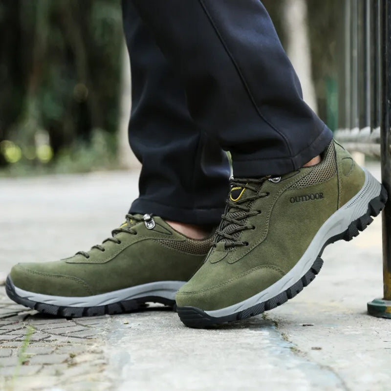 Men's Waterproof Breathable Lightweight Arch Support Hiking Shoes for Plantar Fasciitis (Medical Certification)