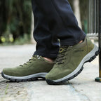 Men's Waterproof Breathable Lightweight Arch Support Hiking Shoes for Plantar Fasciitis (Medical Certification)