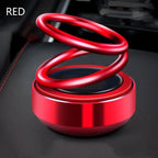 Solar Rotating Double Ring Suspension Car Aromatherapy Ornament💖