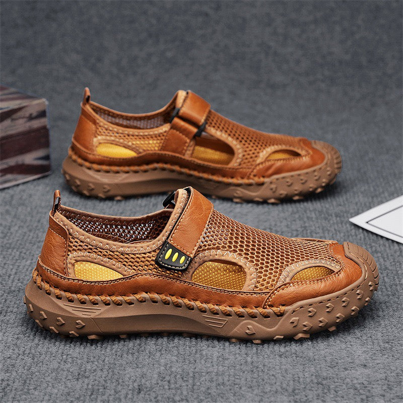 ⏰Last Day 60% OFF 🔥Men's - Cowhide Breathable Mesh Sandals